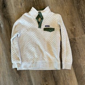 Patagonia Gray and Green Women's Sweater